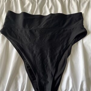 Aerie High-Waisted Black Swim Bottoms
